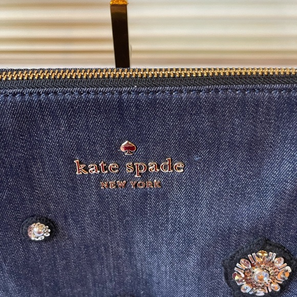 Kate Spade Denim Shoulder Tote - Picture 5 of 10